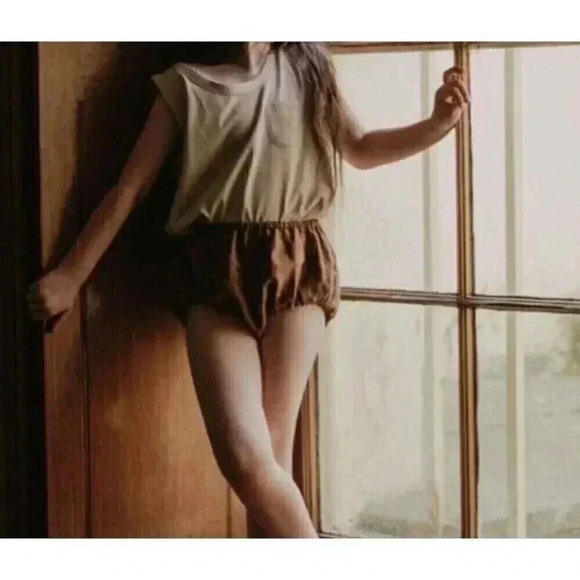 NWT The Simple Folk The Linen Bloomer Rust Kid 9/10 - Picture 6 of 6